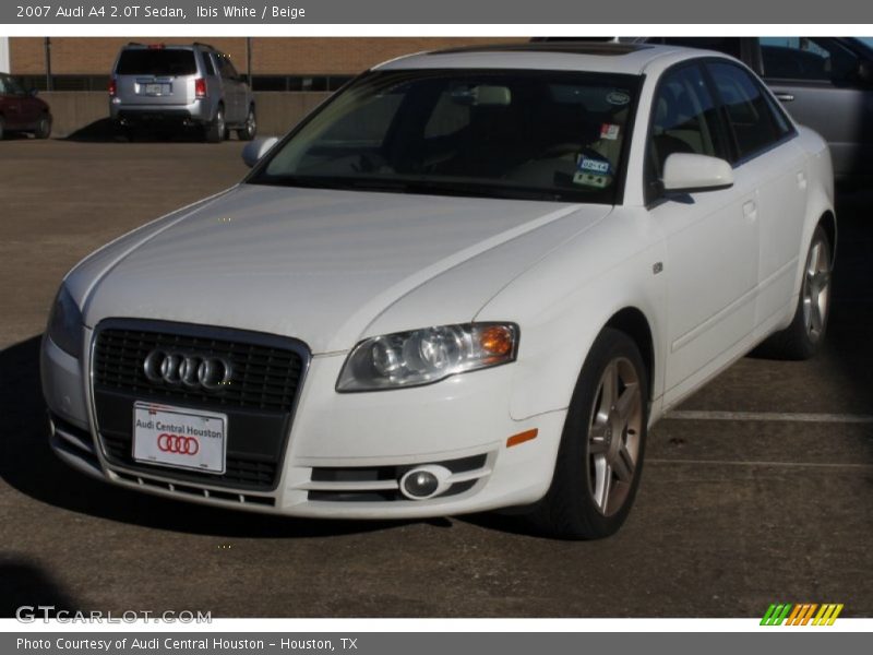 Ibis White / Beige 2007 Audi A4 2.0T Sedan