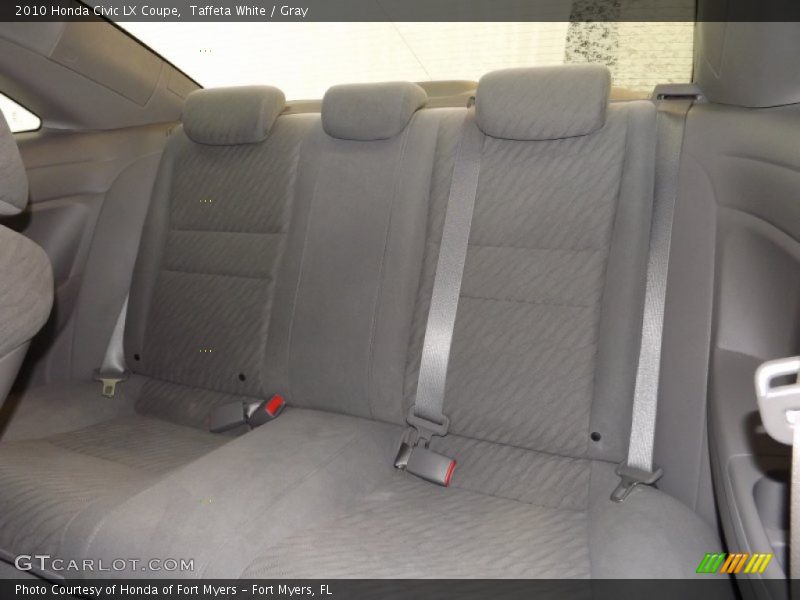 Taffeta White / Gray 2010 Honda Civic LX Coupe