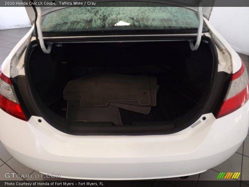 Taffeta White / Gray 2010 Honda Civic LX Coupe