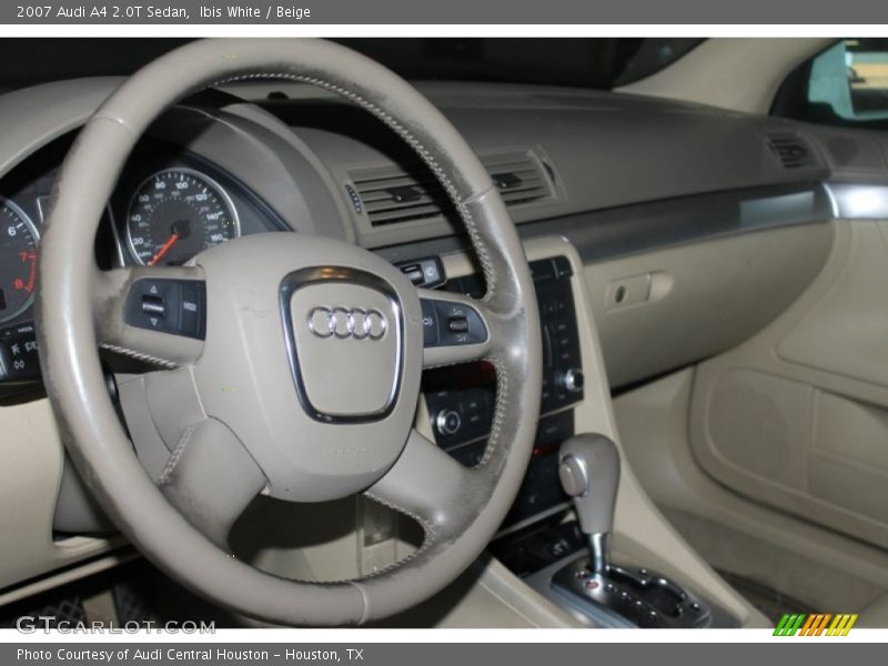 Ibis White / Beige 2007 Audi A4 2.0T Sedan