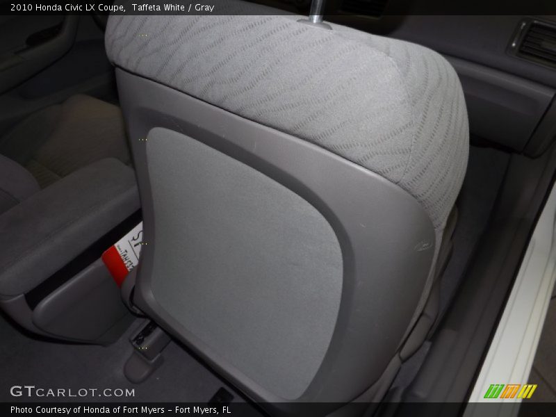 Taffeta White / Gray 2010 Honda Civic LX Coupe