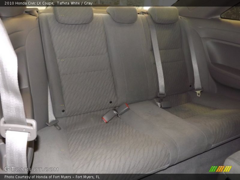 Taffeta White / Gray 2010 Honda Civic LX Coupe