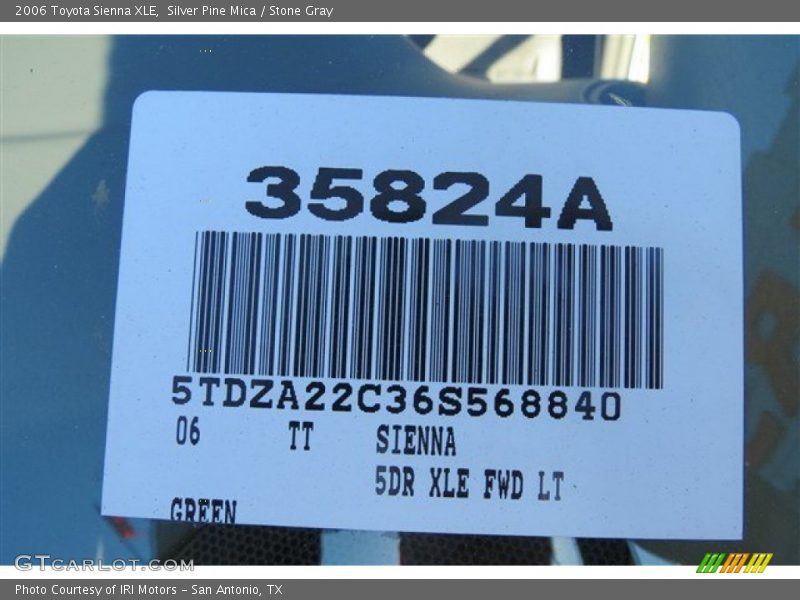 Silver Pine Mica / Stone Gray 2006 Toyota Sienna XLE