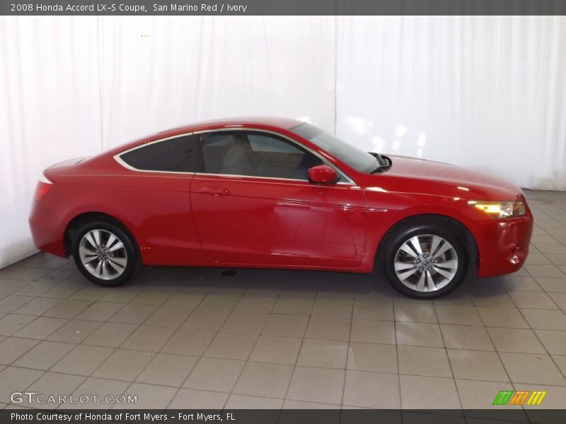 San Marino Red / Ivory 2008 Honda Accord LX-S Coupe