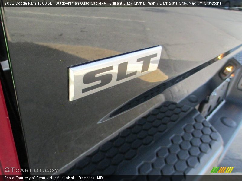 Brilliant Black Crystal Pearl / Dark Slate Gray/Medium Graystone 2011 Dodge Ram 1500 SLT Outdoorsman Quad Cab 4x4
