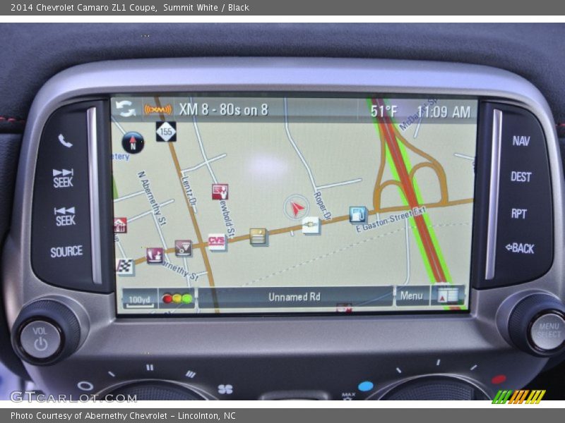 Navigation of 2014 Camaro ZL1 Coupe