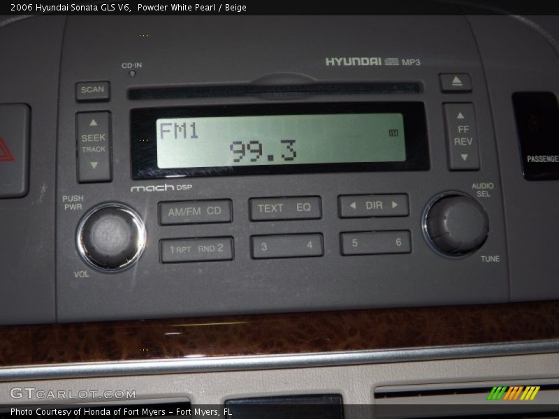 Powder White Pearl / Beige 2006 Hyundai Sonata GLS V6