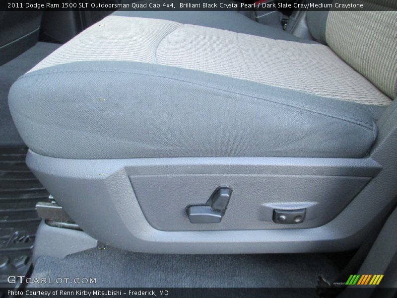 Brilliant Black Crystal Pearl / Dark Slate Gray/Medium Graystone 2011 Dodge Ram 1500 SLT Outdoorsman Quad Cab 4x4