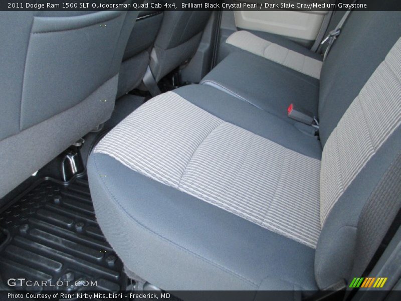 Brilliant Black Crystal Pearl / Dark Slate Gray/Medium Graystone 2011 Dodge Ram 1500 SLT Outdoorsman Quad Cab 4x4