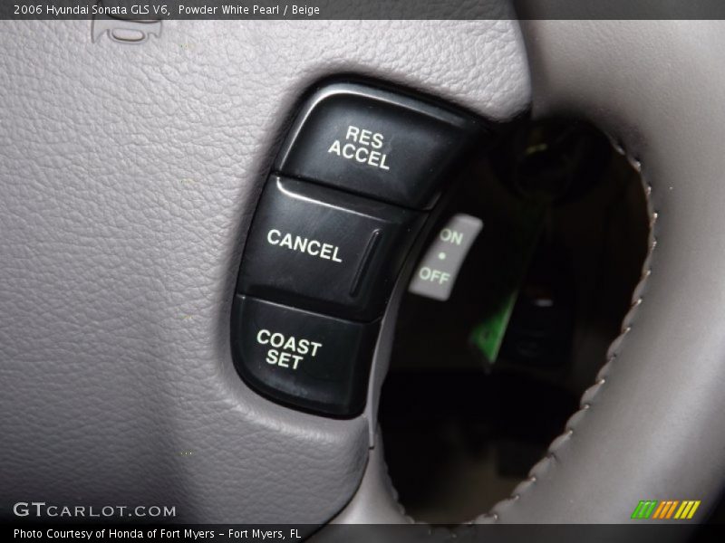 Powder White Pearl / Beige 2006 Hyundai Sonata GLS V6