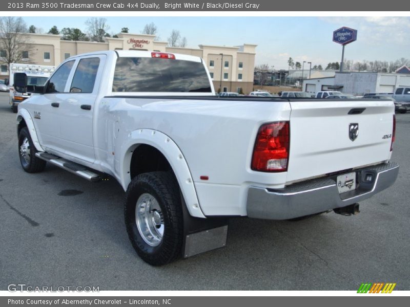 Bright White / Black/Diesel Gray 2013 Ram 3500 Tradesman Crew Cab 4x4 Dually