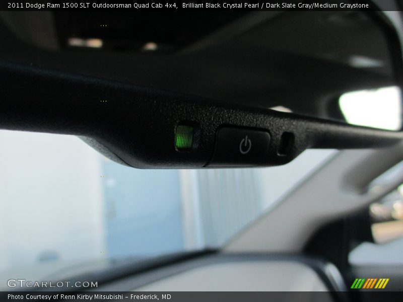 Brilliant Black Crystal Pearl / Dark Slate Gray/Medium Graystone 2011 Dodge Ram 1500 SLT Outdoorsman Quad Cab 4x4