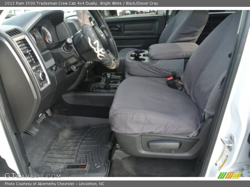 Bright White / Black/Diesel Gray 2013 Ram 3500 Tradesman Crew Cab 4x4 Dually