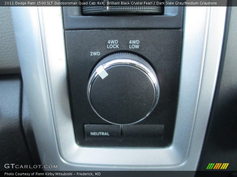 Brilliant Black Crystal Pearl / Dark Slate Gray/Medium Graystone 2011 Dodge Ram 1500 SLT Outdoorsman Quad Cab 4x4