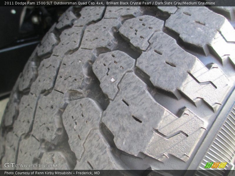 Brilliant Black Crystal Pearl / Dark Slate Gray/Medium Graystone 2011 Dodge Ram 1500 SLT Outdoorsman Quad Cab 4x4