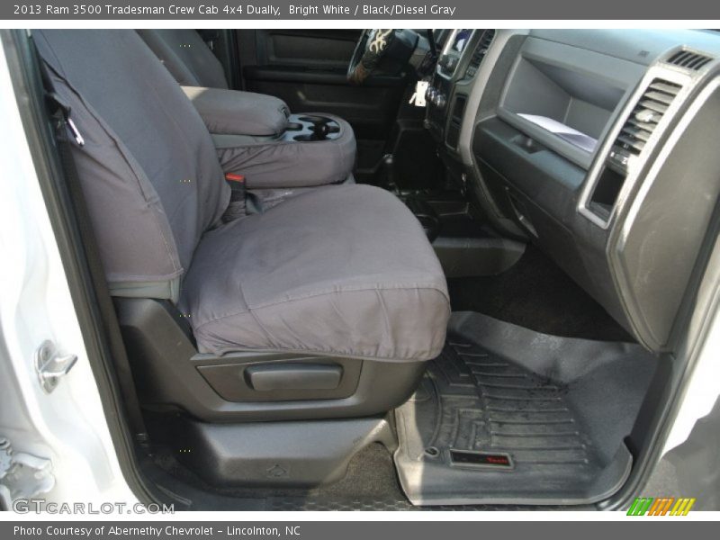 Bright White / Black/Diesel Gray 2013 Ram 3500 Tradesman Crew Cab 4x4 Dually
