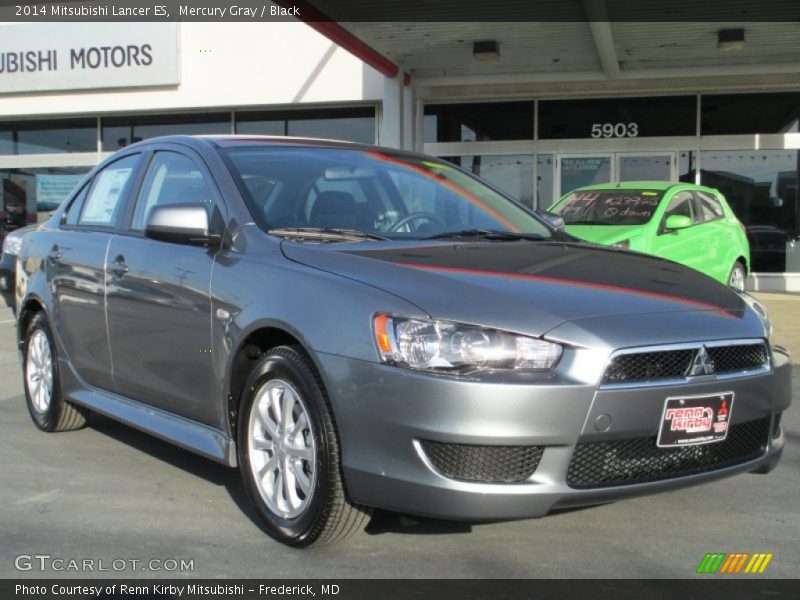 Mercury Gray / Black 2014 Mitsubishi Lancer ES