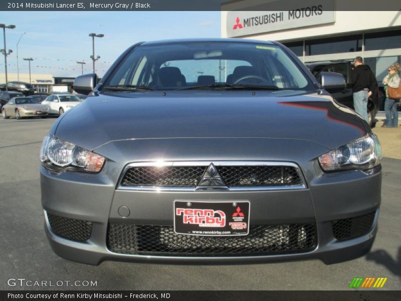 Mercury Gray / Black 2014 Mitsubishi Lancer ES