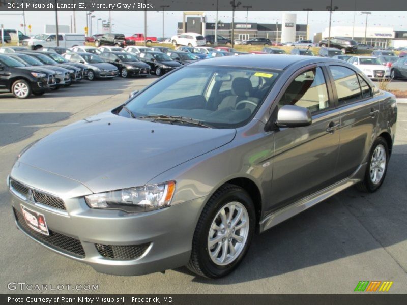 Mercury Gray / Black 2014 Mitsubishi Lancer ES