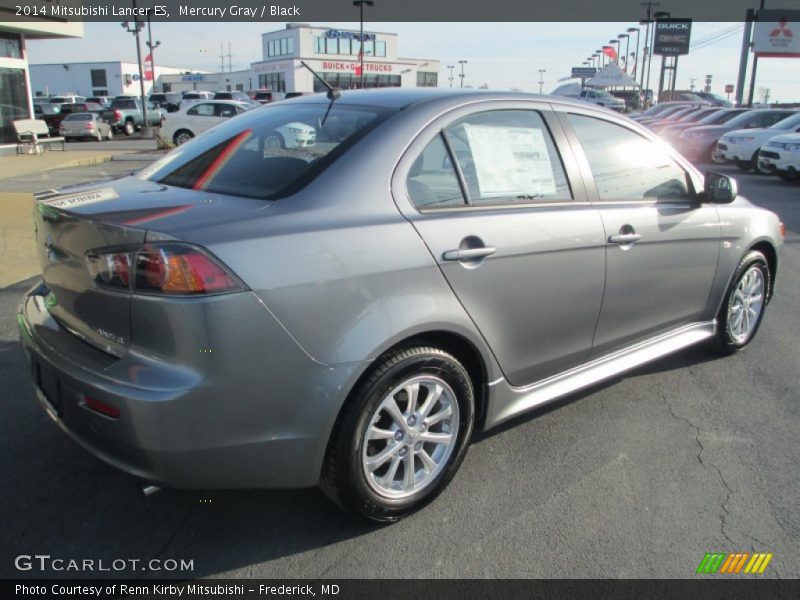 Mercury Gray / Black 2014 Mitsubishi Lancer ES