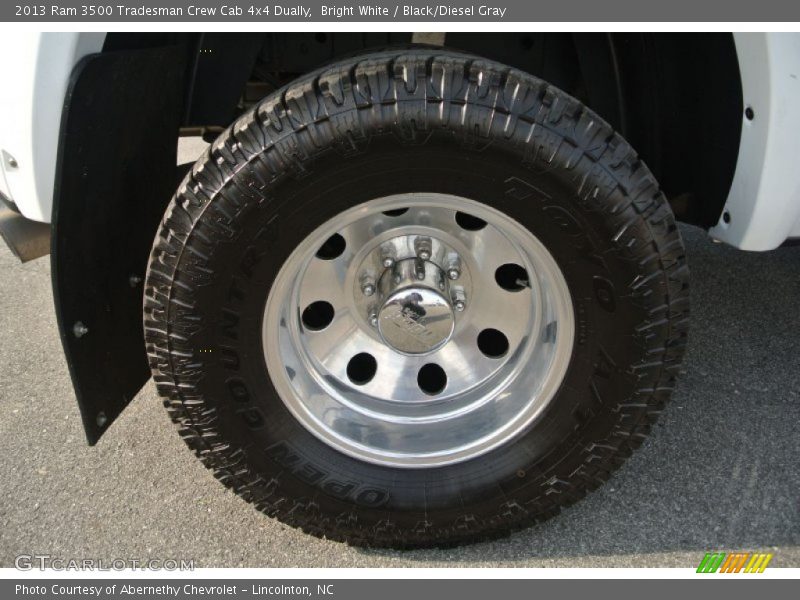 Bright White / Black/Diesel Gray 2013 Ram 3500 Tradesman Crew Cab 4x4 Dually