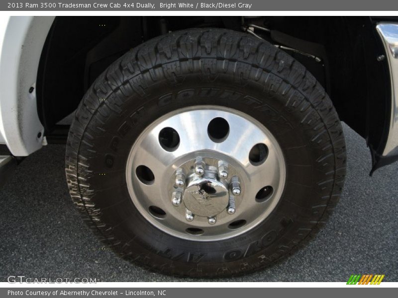 Bright White / Black/Diesel Gray 2013 Ram 3500 Tradesman Crew Cab 4x4 Dually
