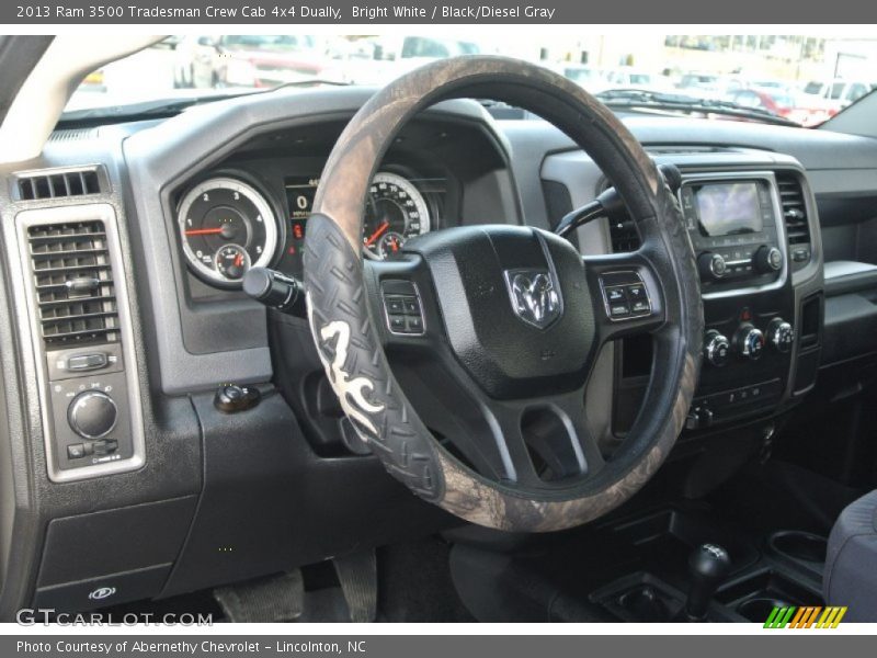 Bright White / Black/Diesel Gray 2013 Ram 3500 Tradesman Crew Cab 4x4 Dually