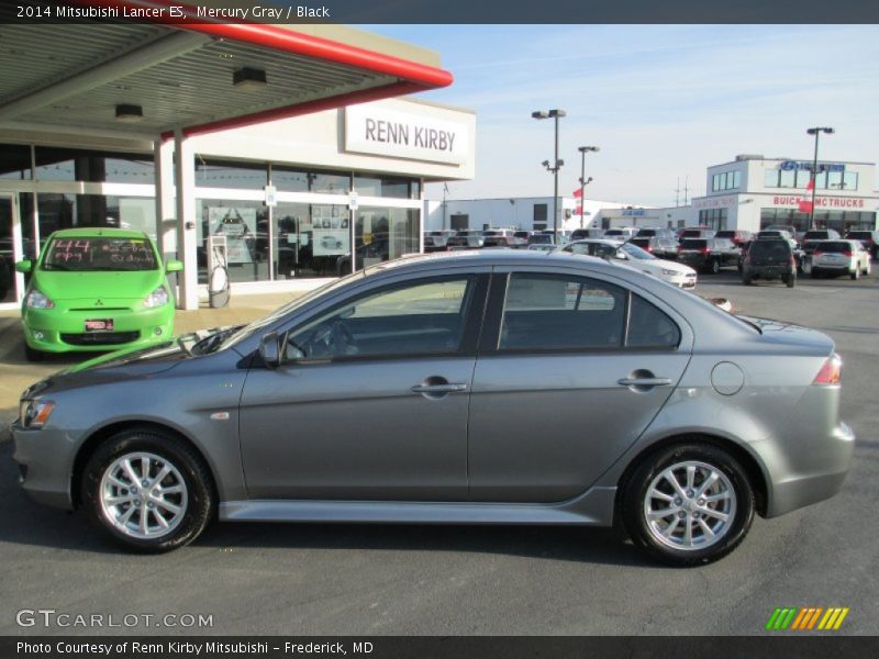 Mercury Gray / Black 2014 Mitsubishi Lancer ES