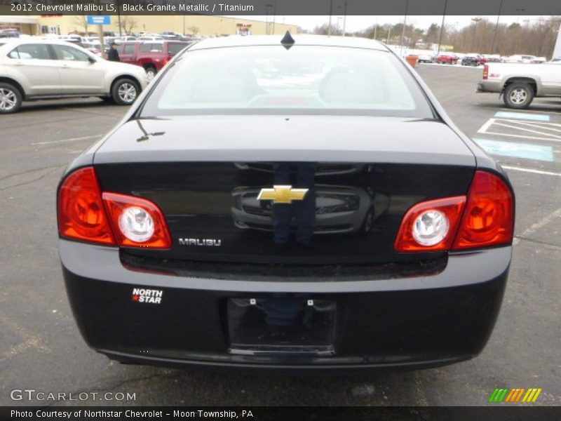 Black Granite Metallic / Titanium 2012 Chevrolet Malibu LS