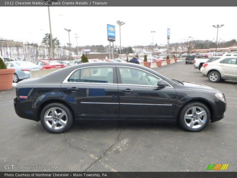 Black Granite Metallic / Titanium 2012 Chevrolet Malibu LS