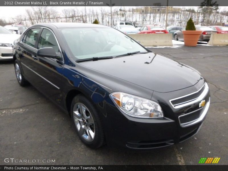 Black Granite Metallic / Titanium 2012 Chevrolet Malibu LS