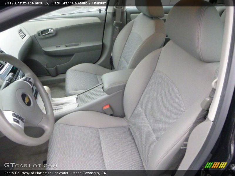 Black Granite Metallic / Titanium 2012 Chevrolet Malibu LS