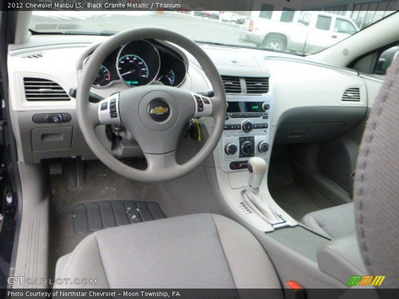 Black Granite Metallic / Titanium 2012 Chevrolet Malibu LS