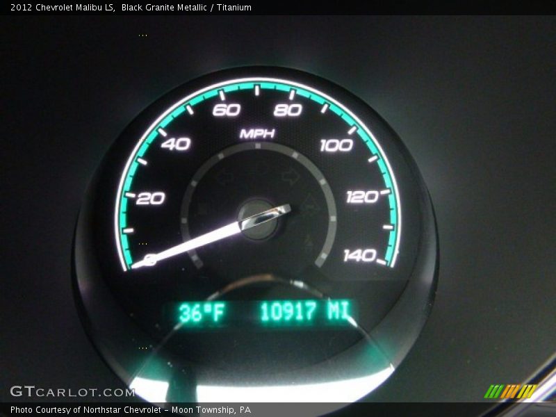 Black Granite Metallic / Titanium 2012 Chevrolet Malibu LS