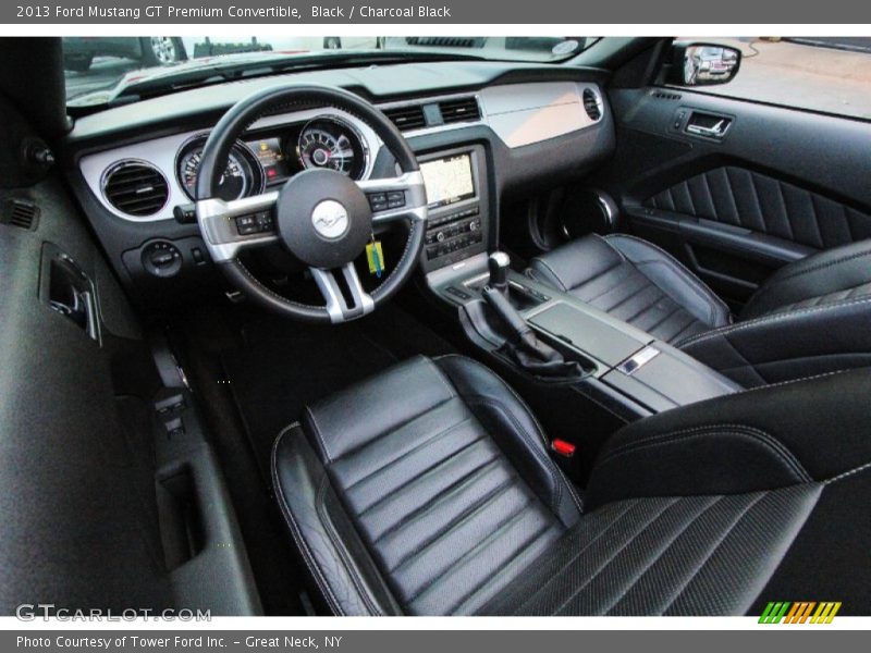 Charcoal Black Interior - 2013 Mustang GT Premium Convertible 