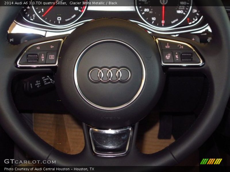 Glacier White Metallic / Black 2014 Audi A6 3.0 TDI quattro Sedan