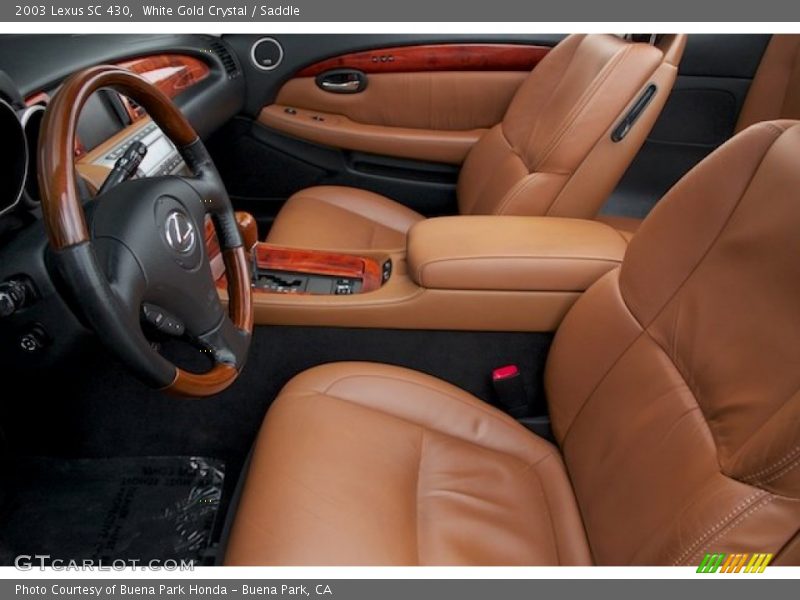 White Gold Crystal / Saddle 2003 Lexus SC 430