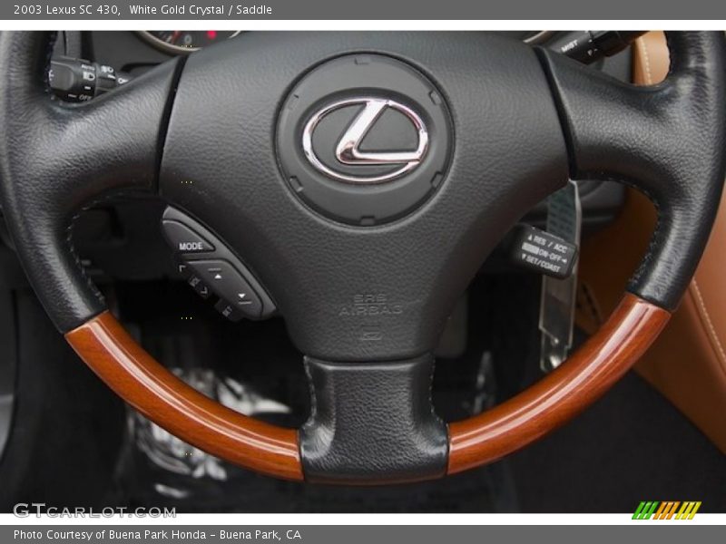White Gold Crystal / Saddle 2003 Lexus SC 430