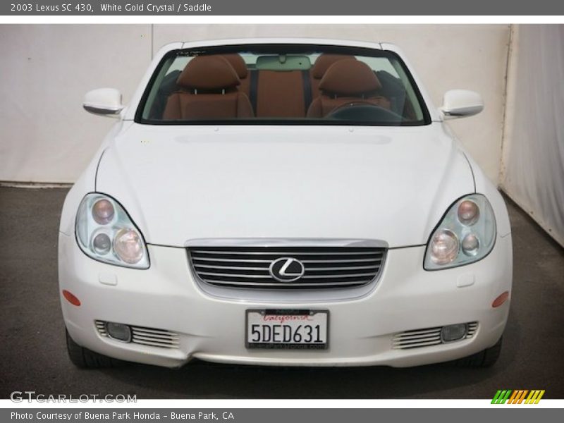White Gold Crystal / Saddle 2003 Lexus SC 430