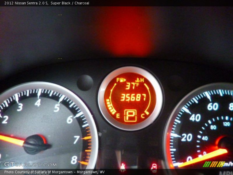 Super Black / Charcoal 2012 Nissan Sentra 2.0 S