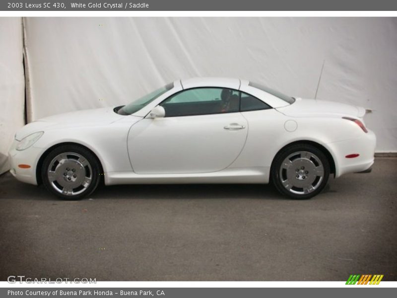 White Gold Crystal / Saddle 2003 Lexus SC 430
