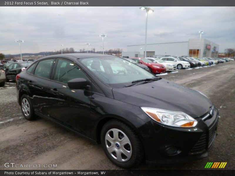 Black / Charcoal Black 2012 Ford Focus S Sedan