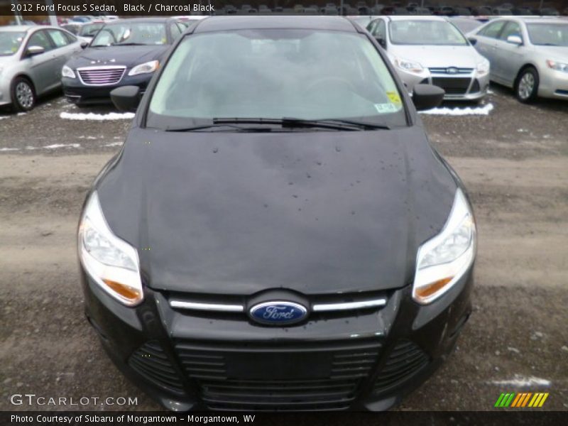Black / Charcoal Black 2012 Ford Focus S Sedan