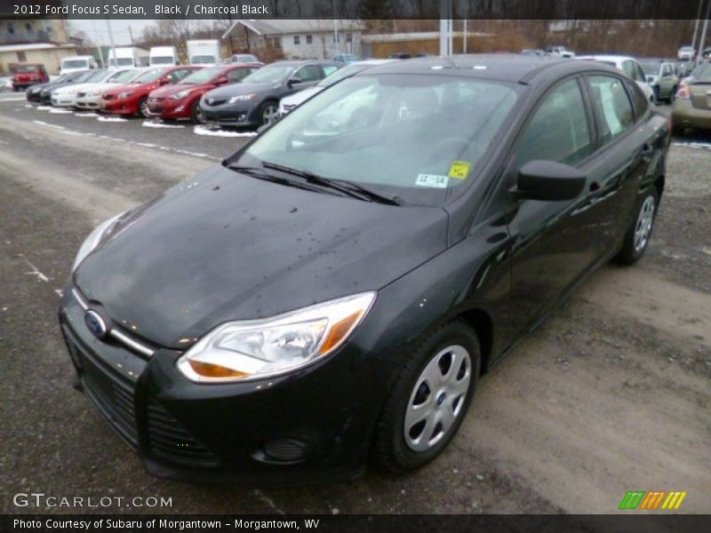 Black / Charcoal Black 2012 Ford Focus S Sedan
