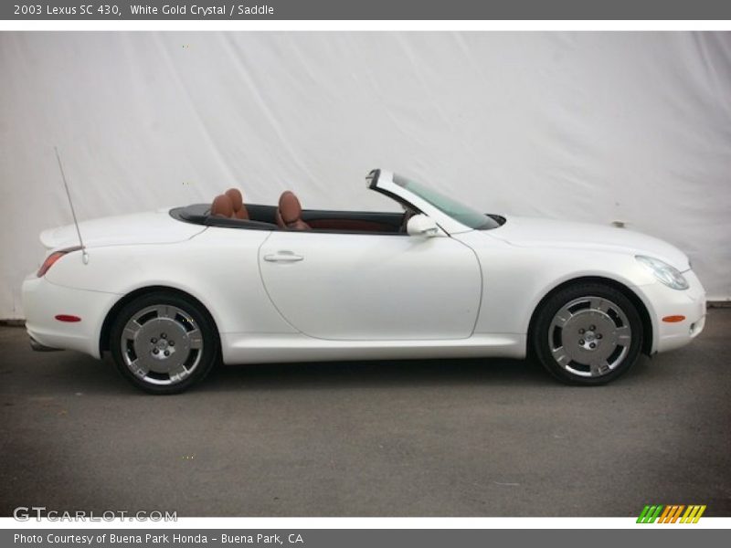 White Gold Crystal / Saddle 2003 Lexus SC 430