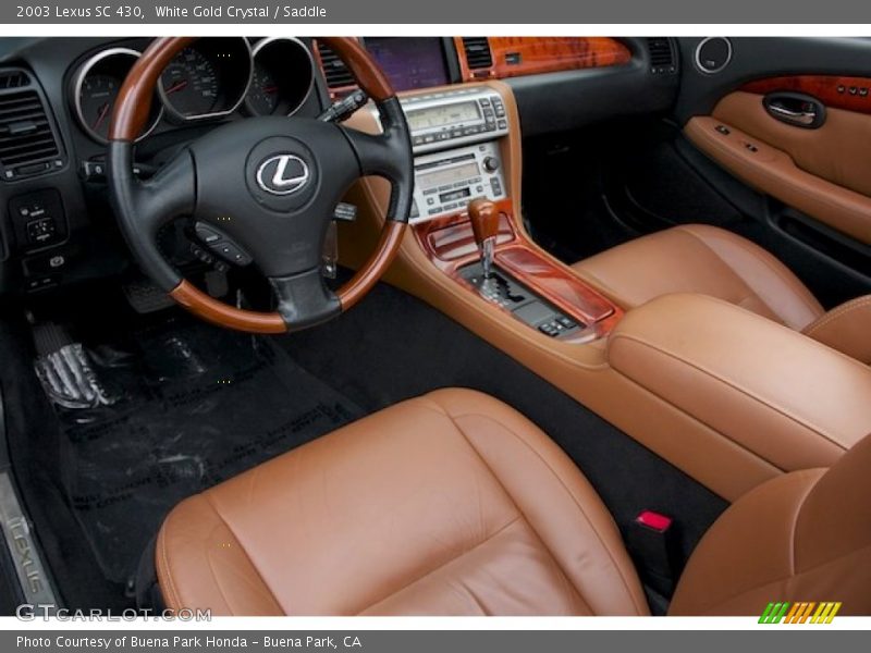 White Gold Crystal / Saddle 2003 Lexus SC 430