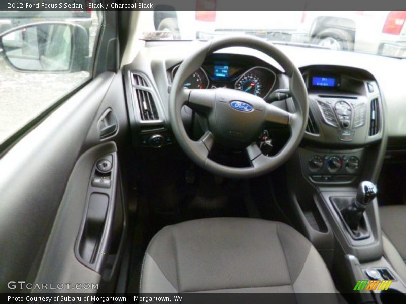 Black / Charcoal Black 2012 Ford Focus S Sedan