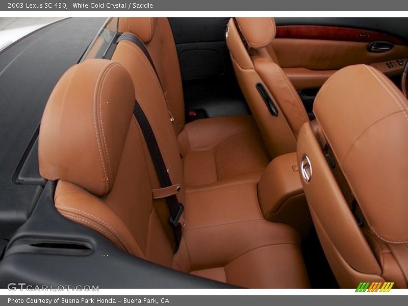 White Gold Crystal / Saddle 2003 Lexus SC 430