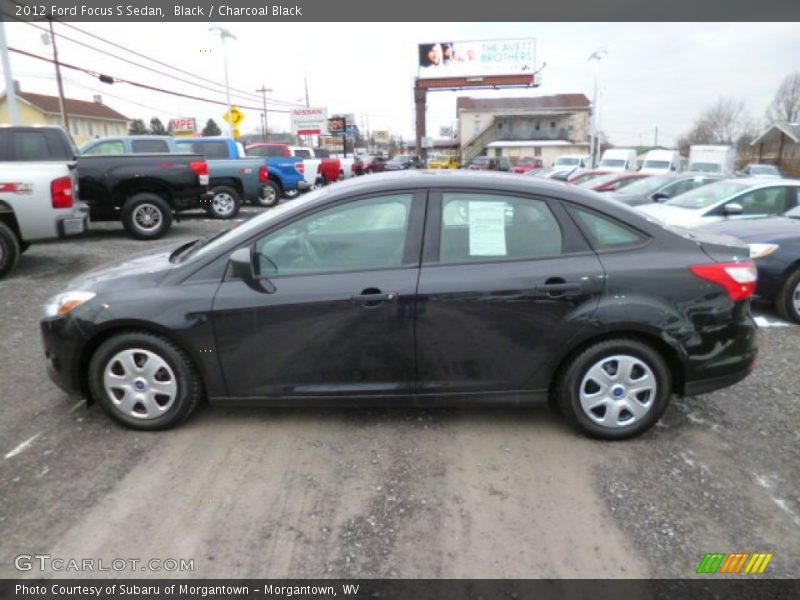 Black / Charcoal Black 2012 Ford Focus S Sedan