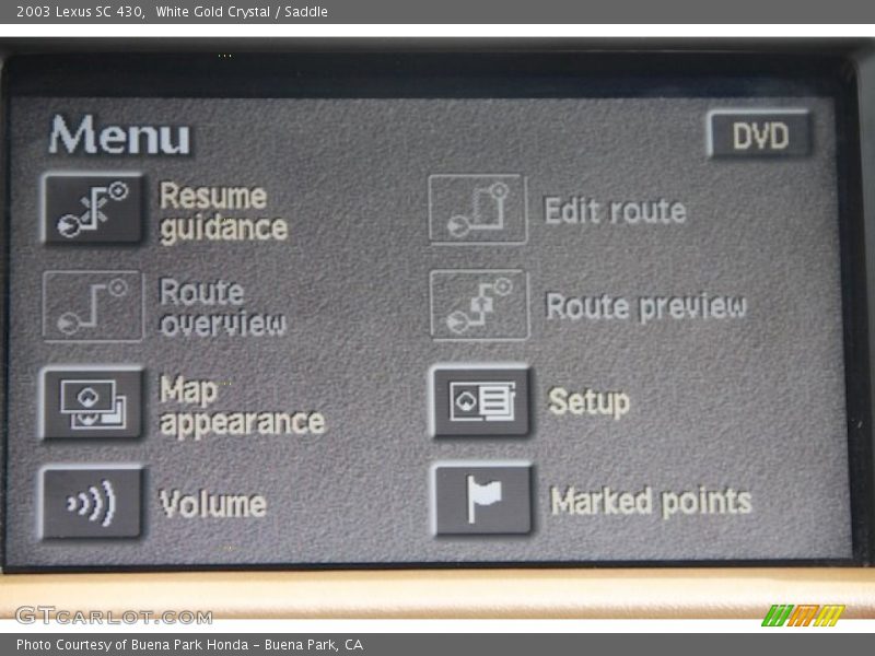 White Gold Crystal / Saddle 2003 Lexus SC 430